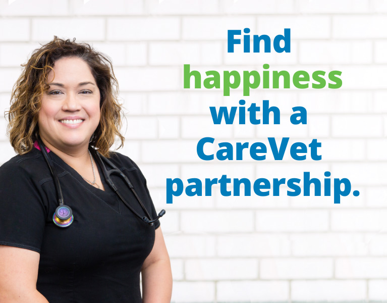 Find happiness with a CareVet partnership.